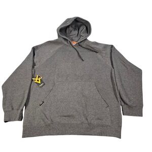 HAWX Work Gear Men's Charcoal Water Repellent‎ Hoodie Sweatshirt L
